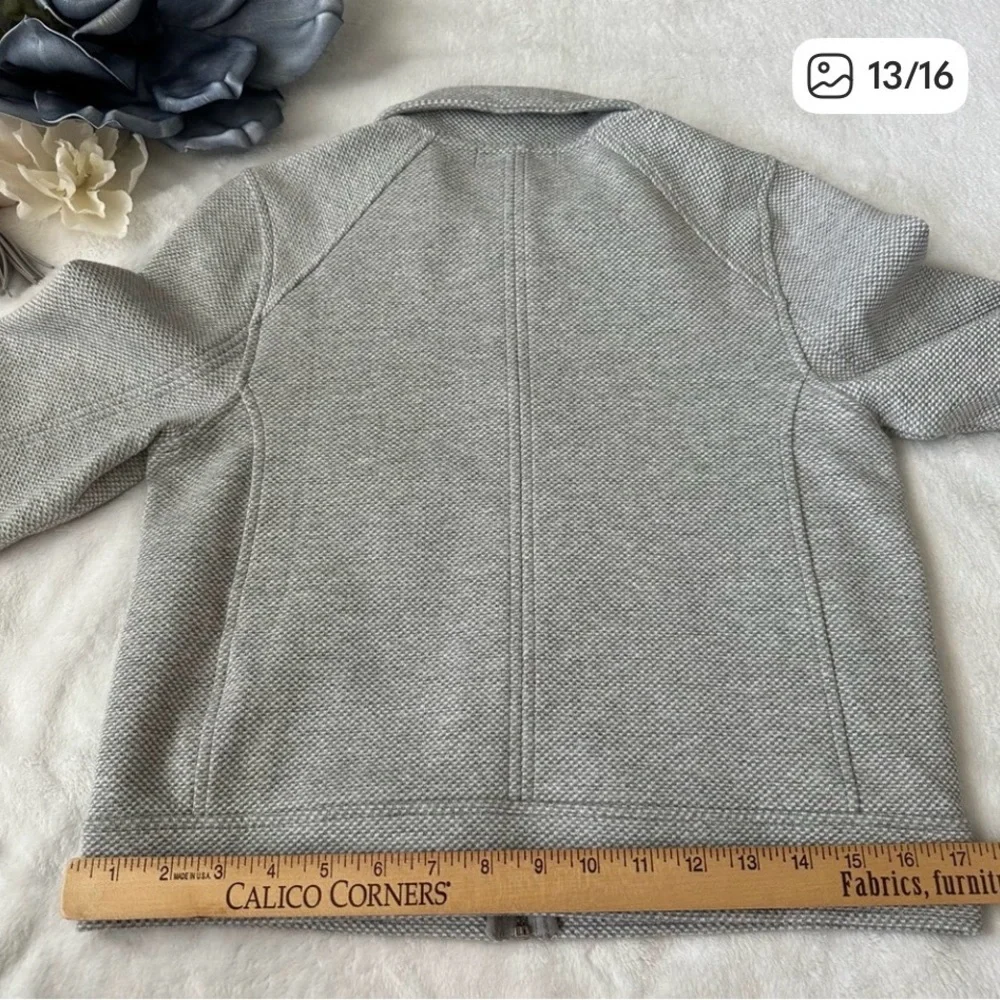 Banana Republic Factory Textured Knit Moto Jacket Small - Picture 4 of 10